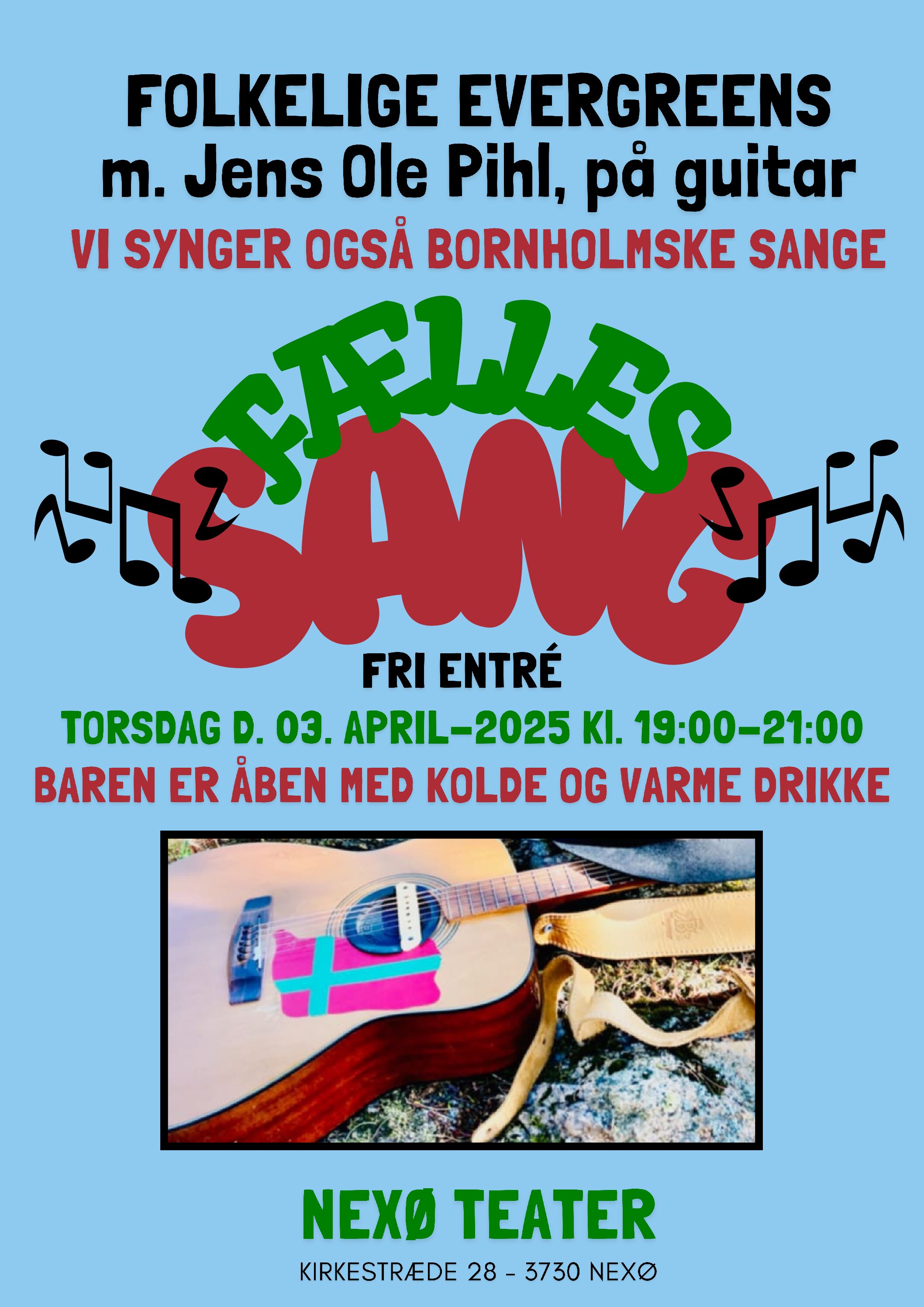 Fællessang på Nexø Teater