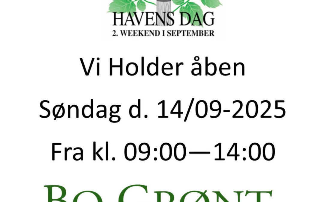 Havens dag hos Bo Grønt og Bygma